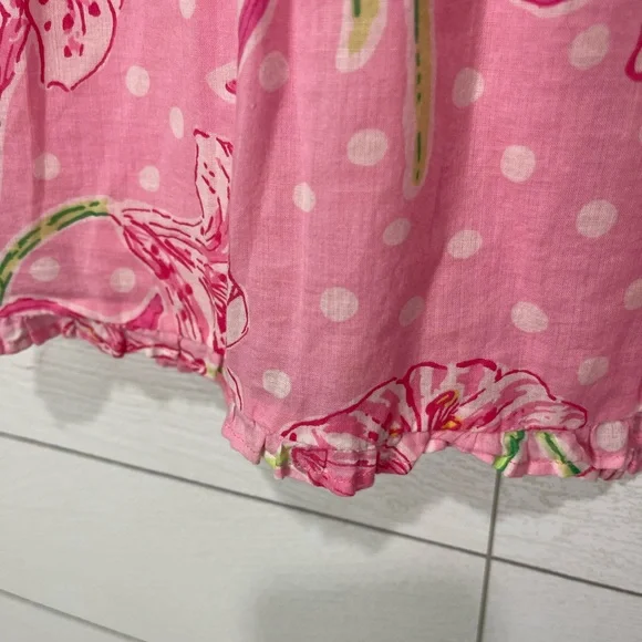 Lilly Pulitzer Pink Print Skirt Size 6 - Picture 6 of 12